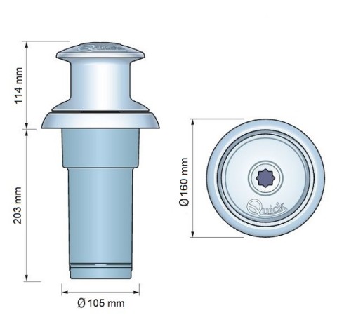 Verricello da tonneggio TM3 TOTEM 500W 12V